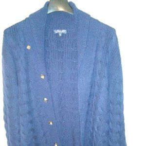 Ledbury: Navy Blue "The Nottingham" Cardigan (2XL)